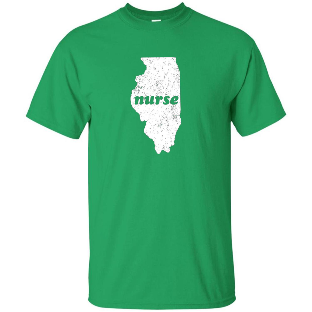 Nursing T-shirt Nurse Graduation Illinois T-shirt Irish Green