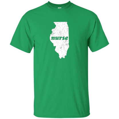 Nursing T-shirt Nurse Graduation Illinois T-shirt Irish Green