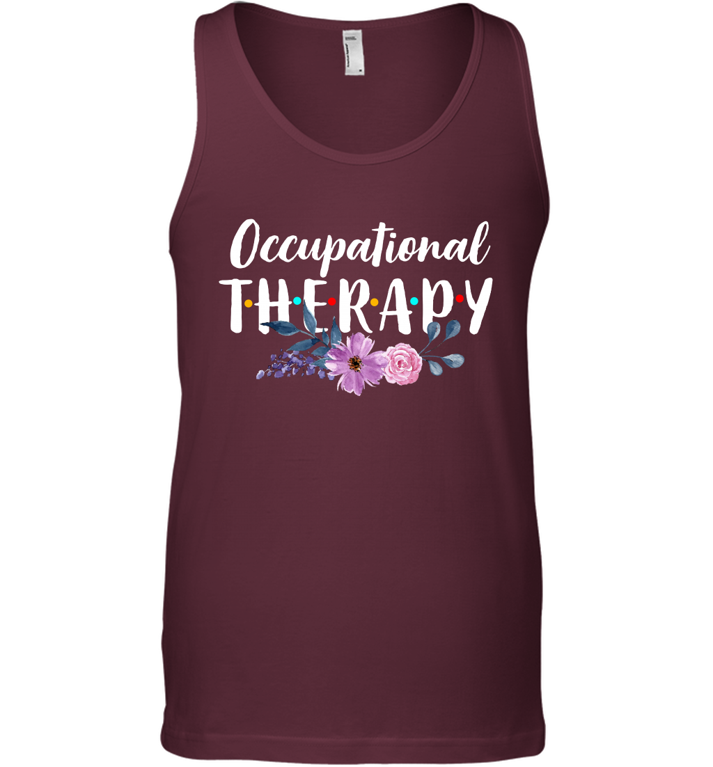 Occupational Therapy Shirt Tank Top Tank Top Maroon