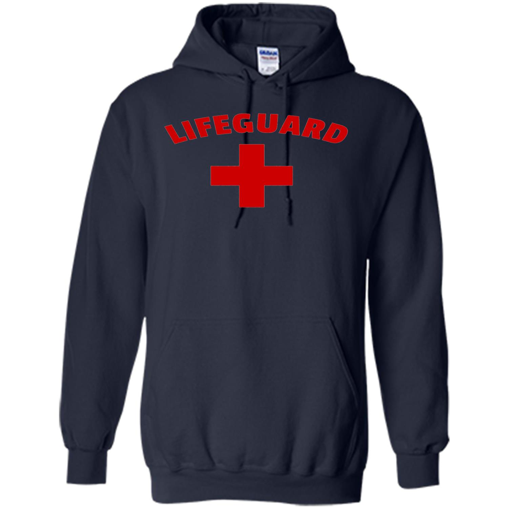 Certified Lifeguard White Red T-shirt Navy