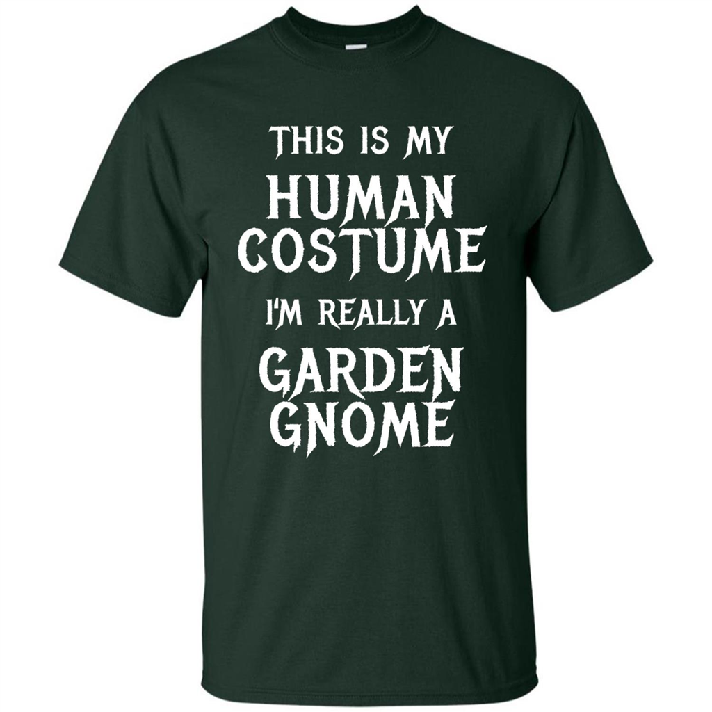 Garden Gnome Halloween Costume T-shirt Forest Green