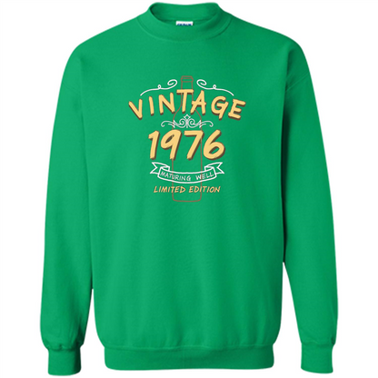 Birthday Gift T-shirt Vintage 1976 Limited Edition T-shirt Irish Green