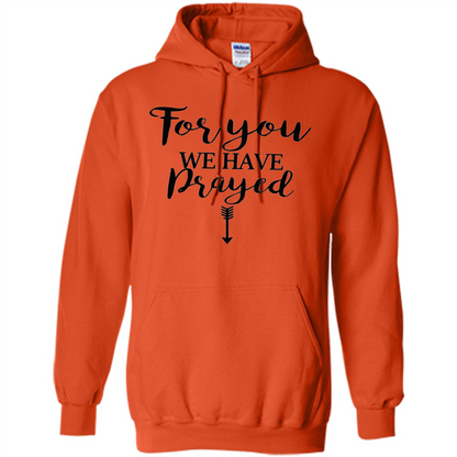Pregnancy Announcement T-shirt Mother's Day For You We Have Prayed Orange