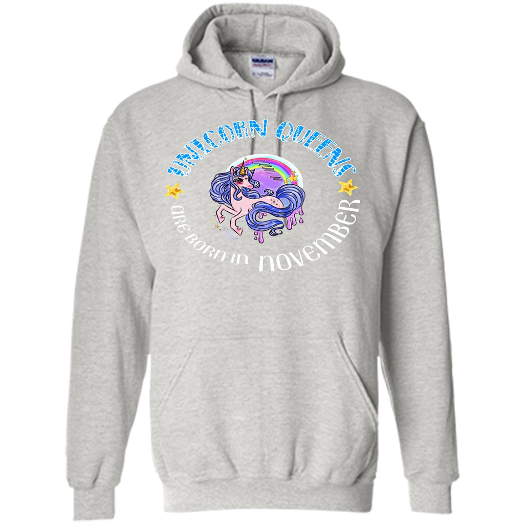 November Unicorn T-shirt Unicorn Queens Are Born November Ash