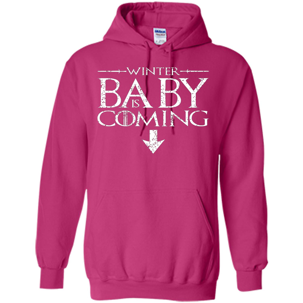 Funny Humor Maternity T-shirt  Winter Baby is Coming