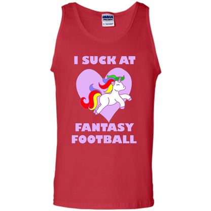 I Suck At Fantasy Football T-shirt Red