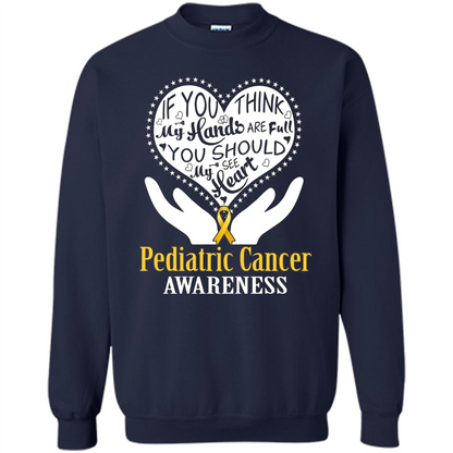 Pediatric Cancer T-shirt Raise Awareness Navy