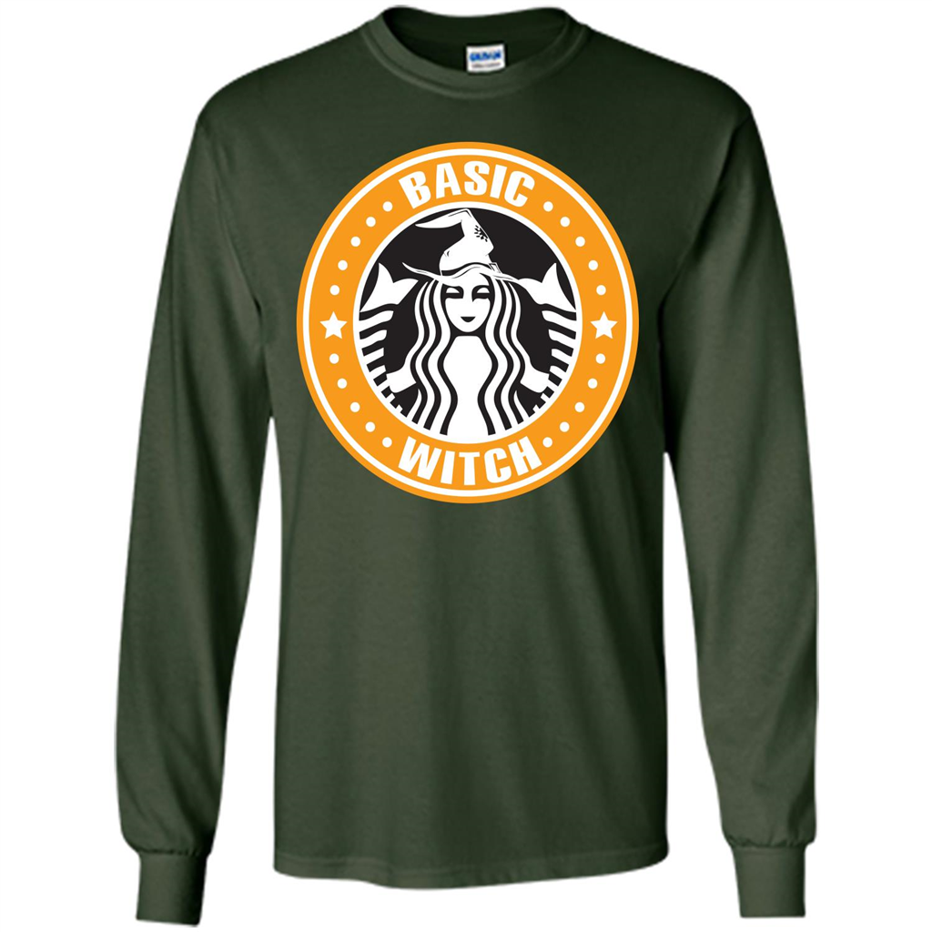 Halloween T-shirt Basic Witch T-shirt Forest Green