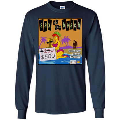 Sax on the Beach Discount Edition T-shirt Navy