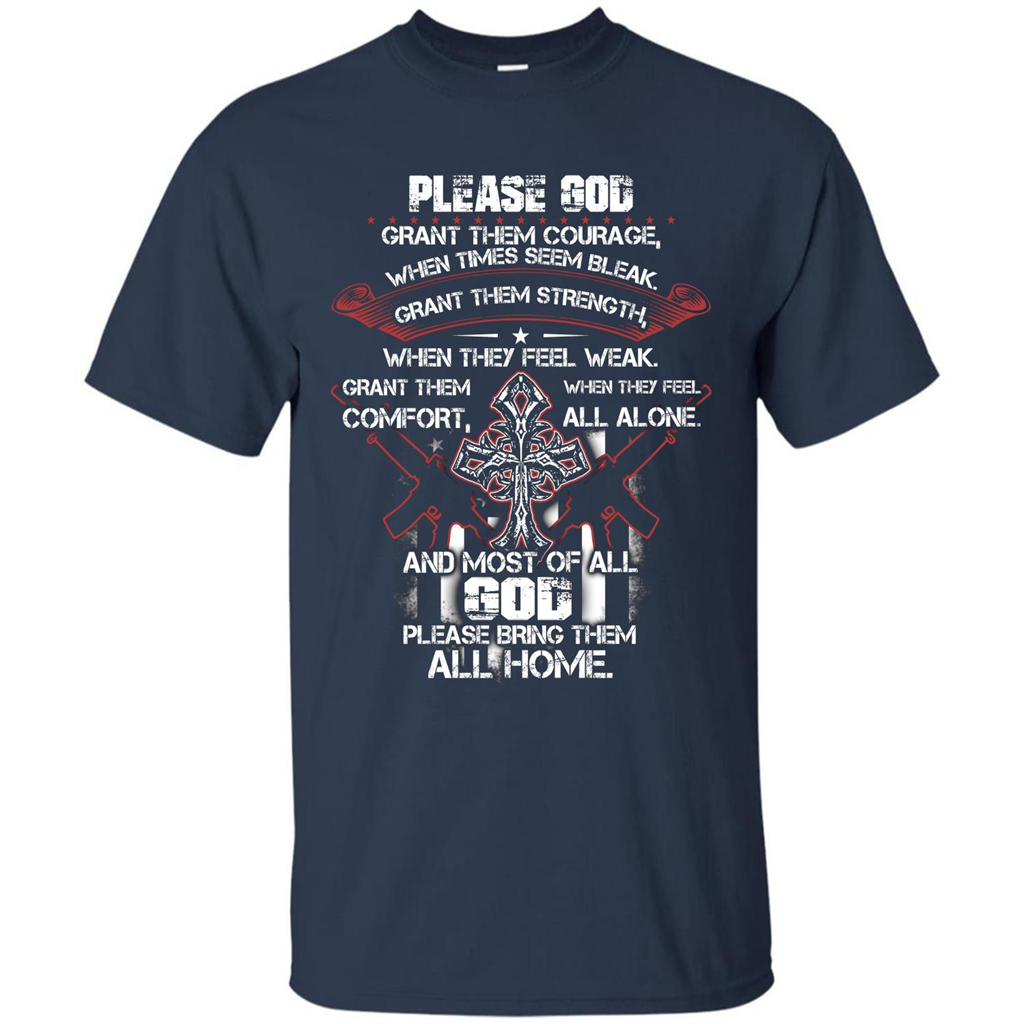 God Bless Our Soldier T-shirt Navy