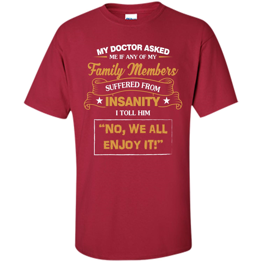 Family T-shirt We All Enjoy It Cardinal