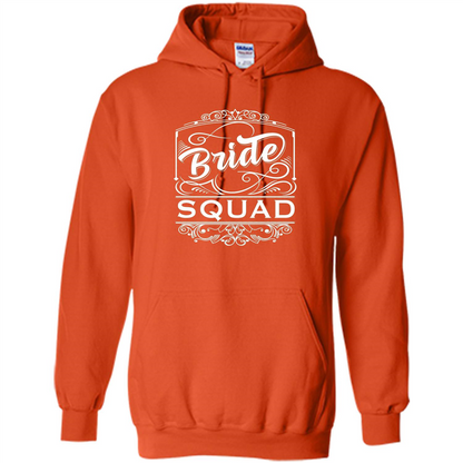 Bride Squad T-shirt Womens Bachelorette Party Bridesmaids Orange