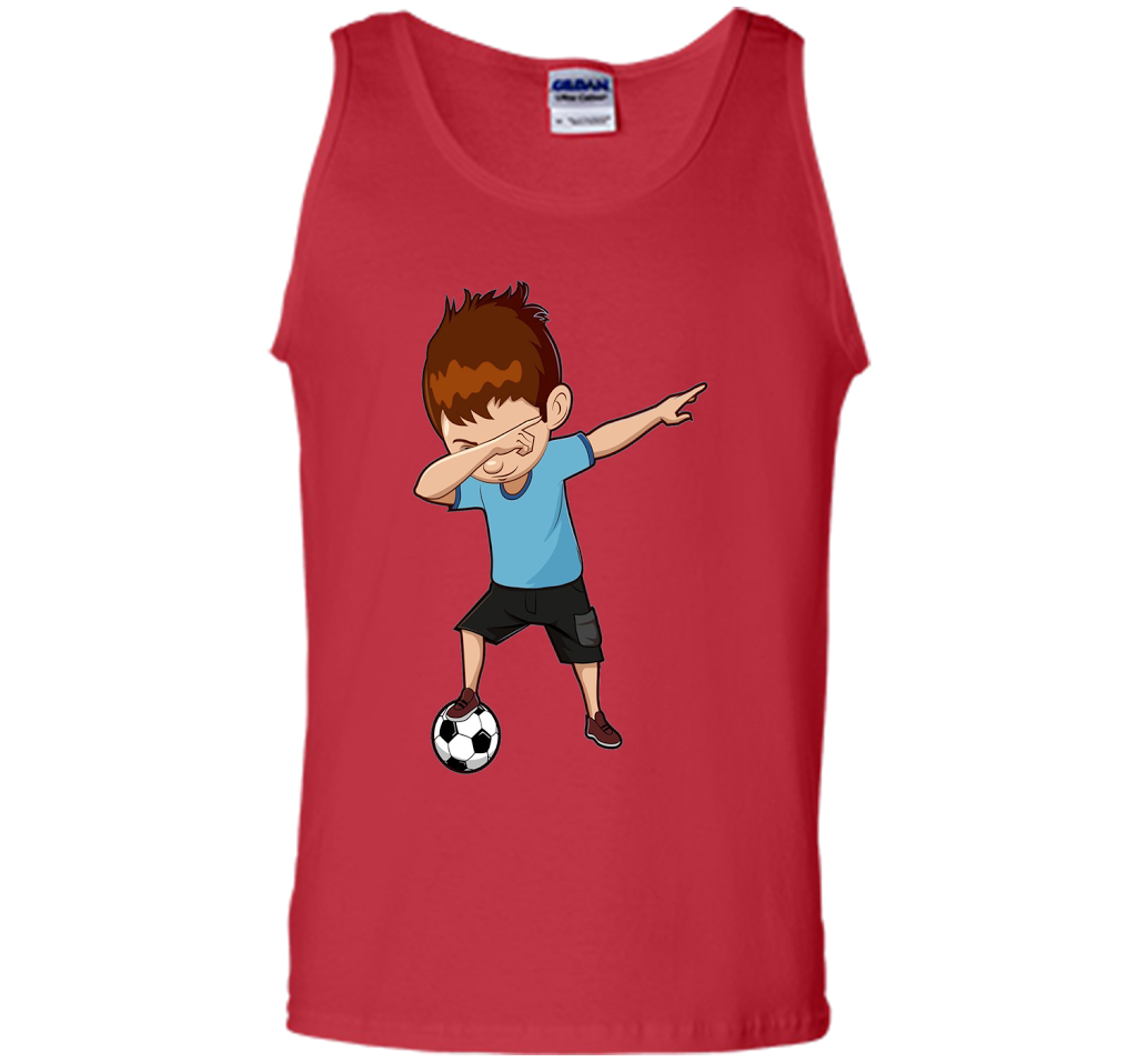 Soccer T-shirt Dabbing Boy Red