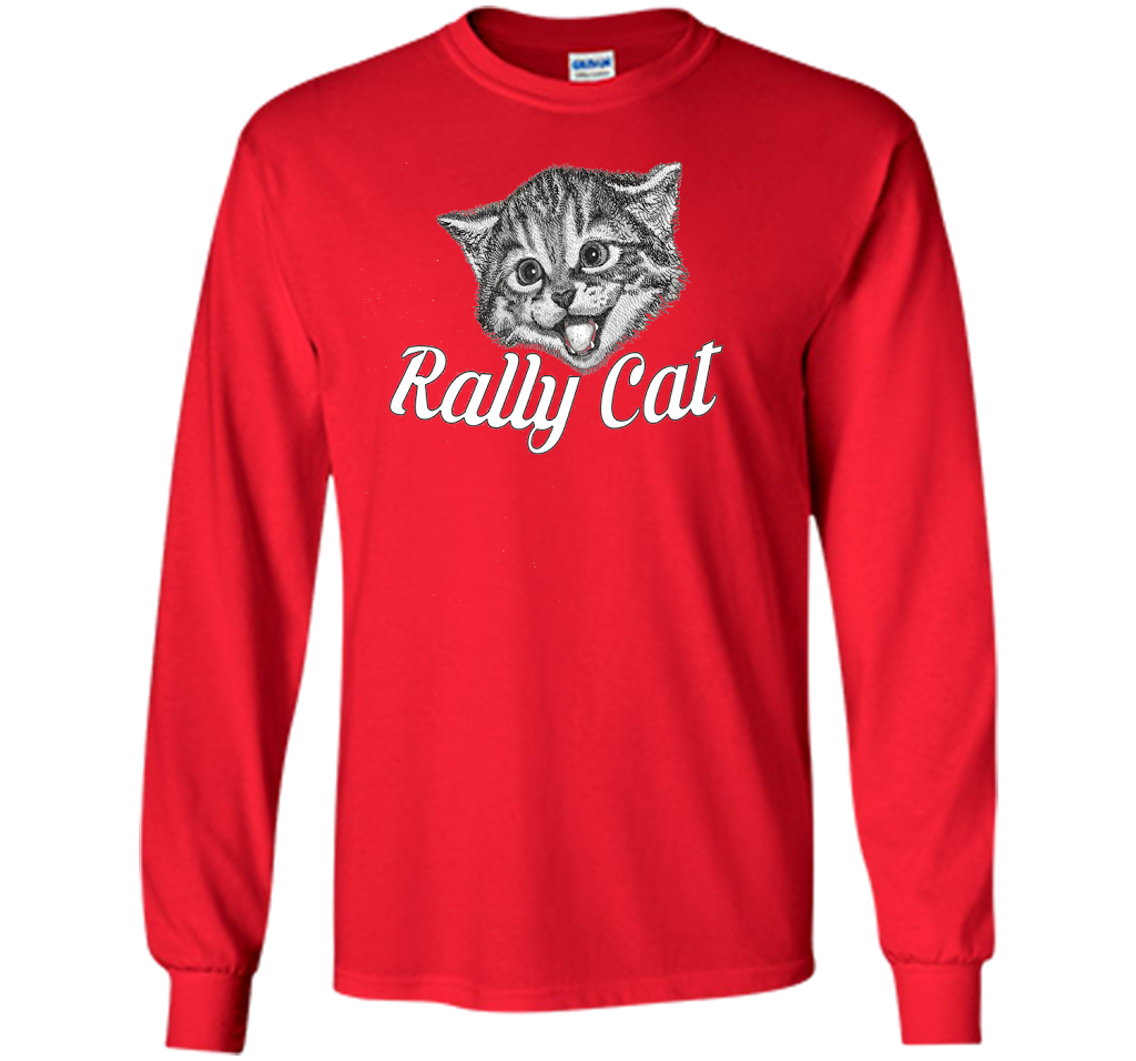 Cat Lover T-shirt Saint Louis Rally Cat T-shirt Red