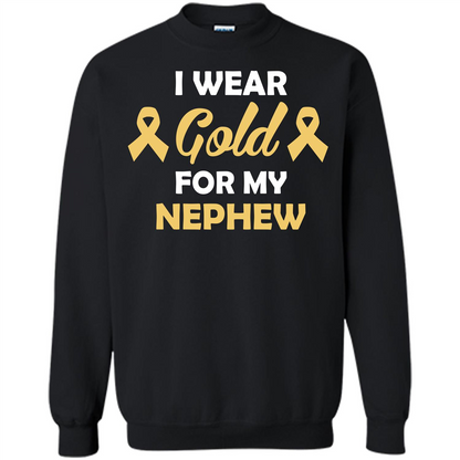 Cancer Awareness T-shirt I Wear Gold For My Nephew Orange