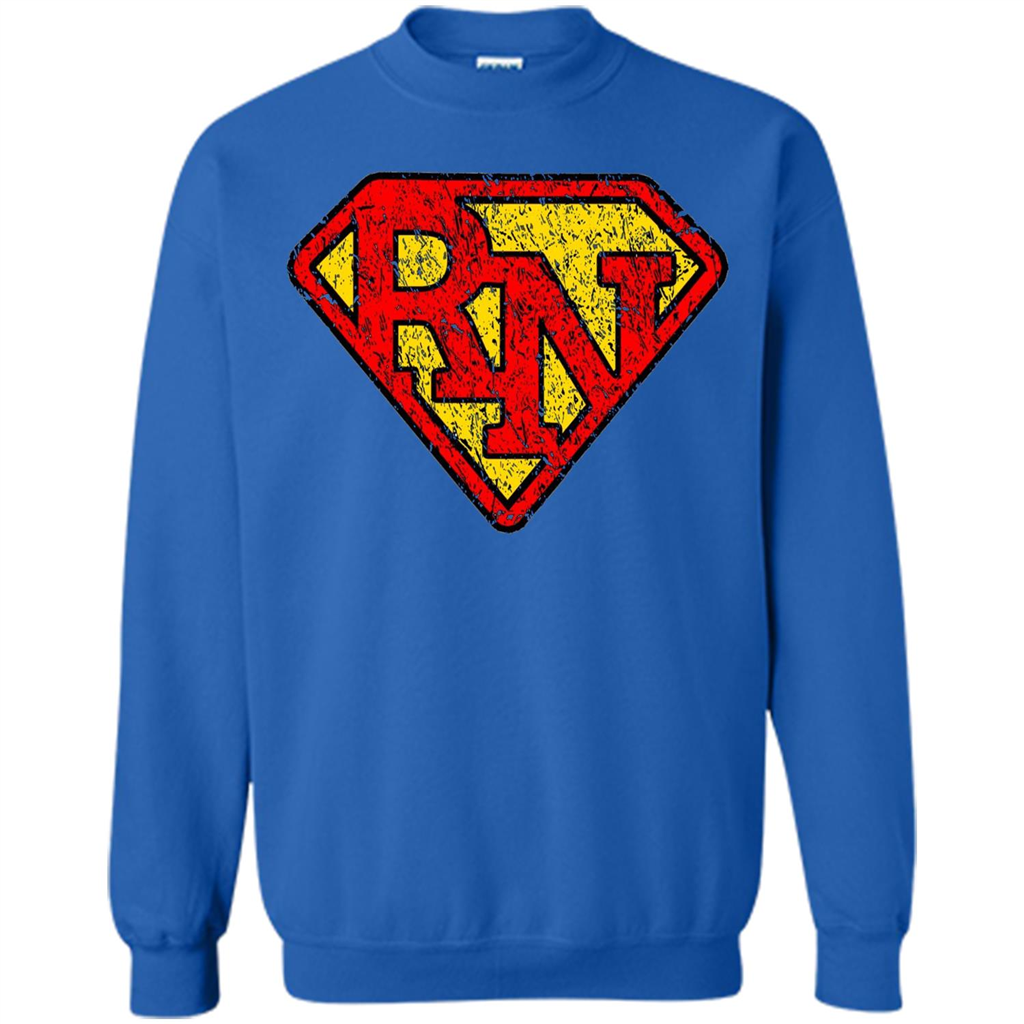 Vintage Super Nurse RN Distressed T-shirt Royal