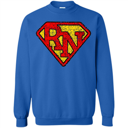 Vintage Super Nurse RN Distressed T-shirt Royal