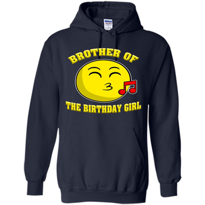 Brother Of The Birthday Girl Emoji T-shirt Navy