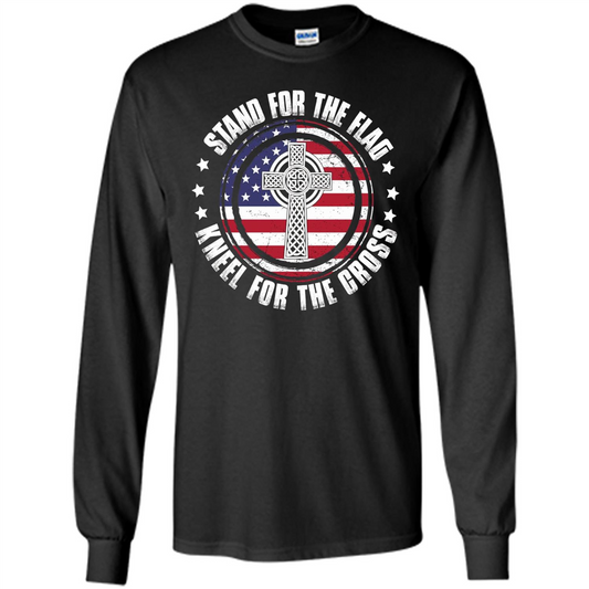 Stand For The Flag Knell For The Cross T-shirt Black