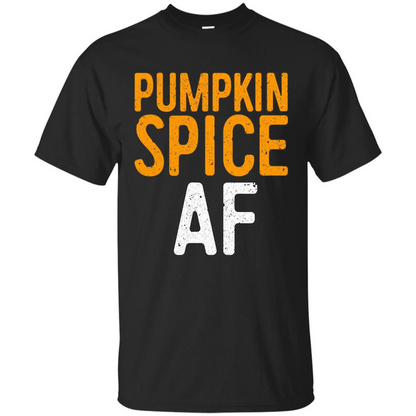 Pumpkin Spice AF T-shirt Black