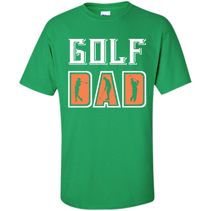 Golf Lover T-shirt Golf Dad Irish Green