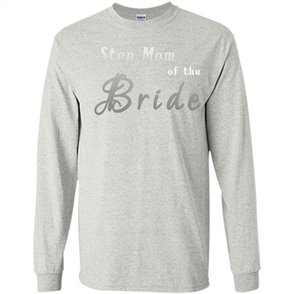 Bride's Step Mom T-shirt - New Step Mother Of Bride Ash