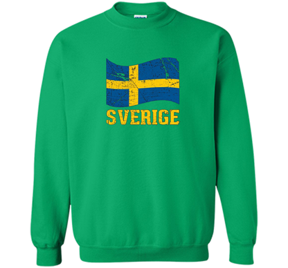 Swedish Flag, Sverige Souvenir Vintage T-Shirt t-shirt Irish Green