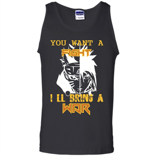 Movie T-shirt You Want A Fight I_Ñéll Bring A War Black