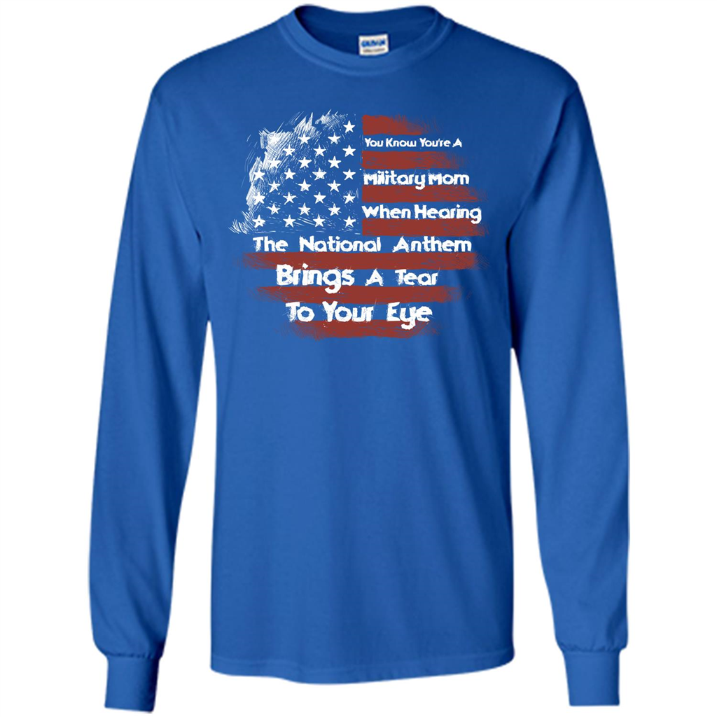 Military Mom. You Know You're A Military Mom When T-shirt Royal