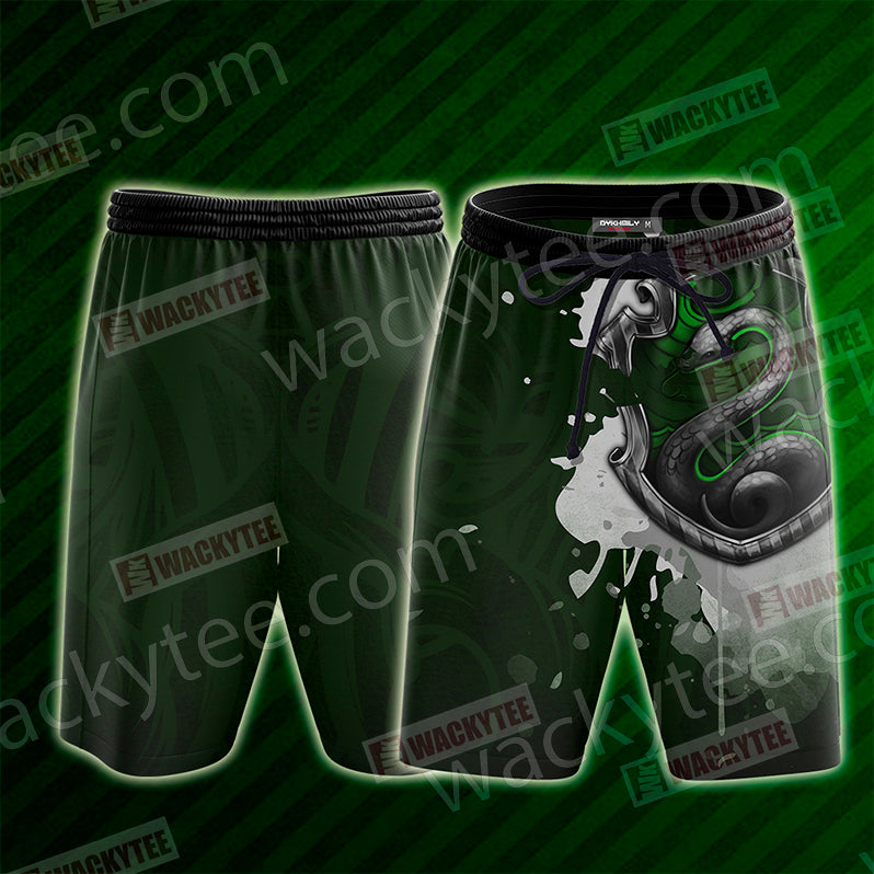 Cunning Like A Slytherin Harry Potter Beach Shorts