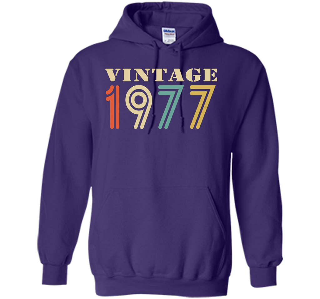 Vintage 1977 - 40th birthday gift shirt t-shirt Purple