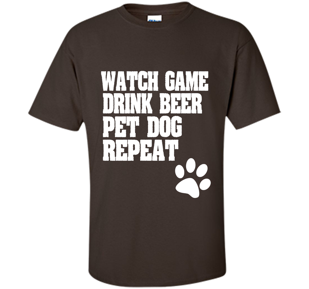 Sports Fan, Beer Drinker, Dog Lover Shirt for men and women shirt Dark Chocolate