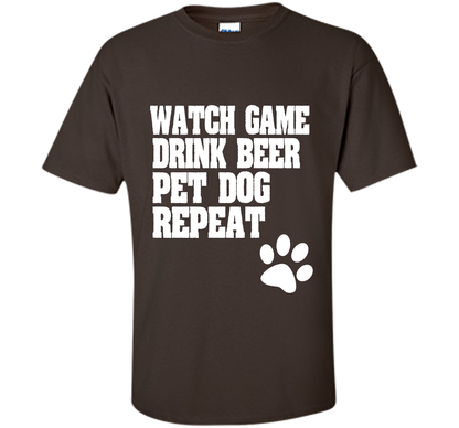 Sports Fan, Beer Drinker, Dog Lover Shirt for men and women shirt Dark Chocolate