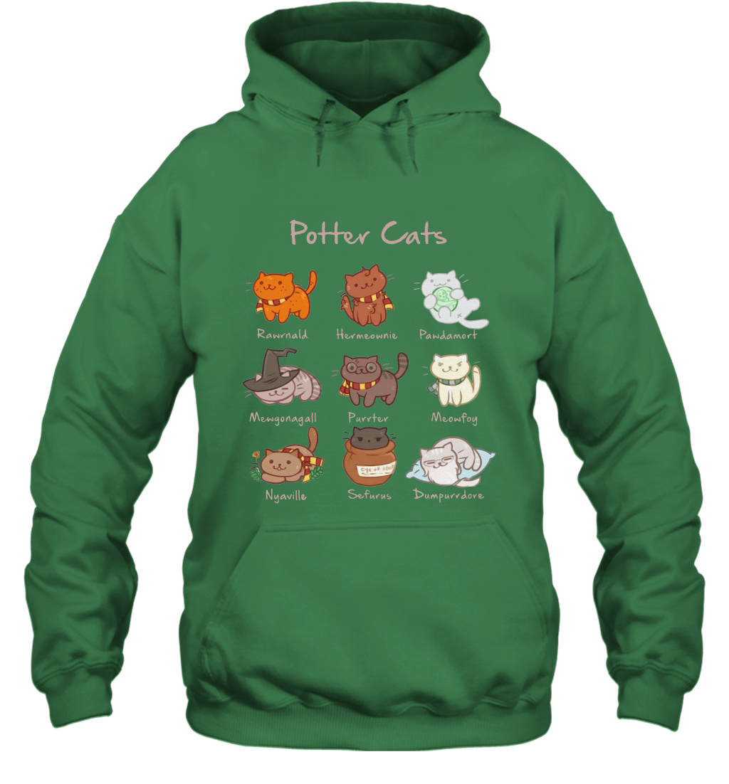 Potter Cats Harry Potter Fan Hoodie Hoodie Irish