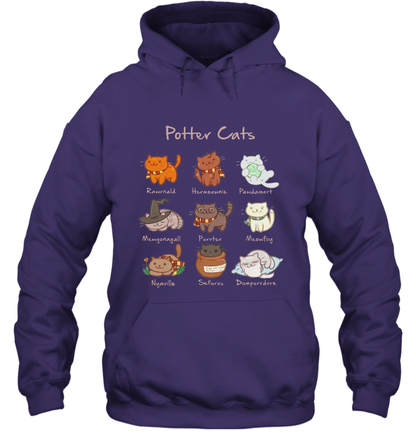 Potter Cats Harry Potter Fan Hoodie Hoodie Purple