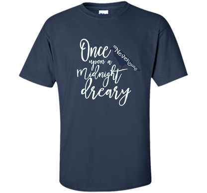 Poe Raven Shirt, Bookworm Shirt Literary Gifts cool shirt Navy