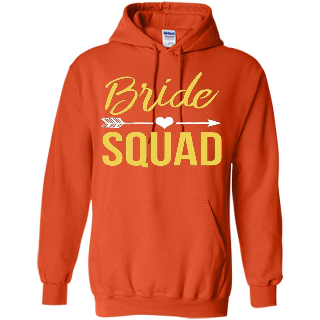 Bachelorette Party T-Shirts Bridesmaids Bride Squad T-Shirt Orange