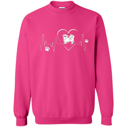 Pekehund T-shirt Pekehund Heart Beat T-shirt Heliconia