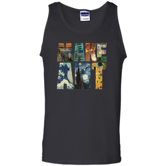 Make Art T-shirt Cool Painting T-shirt Black
