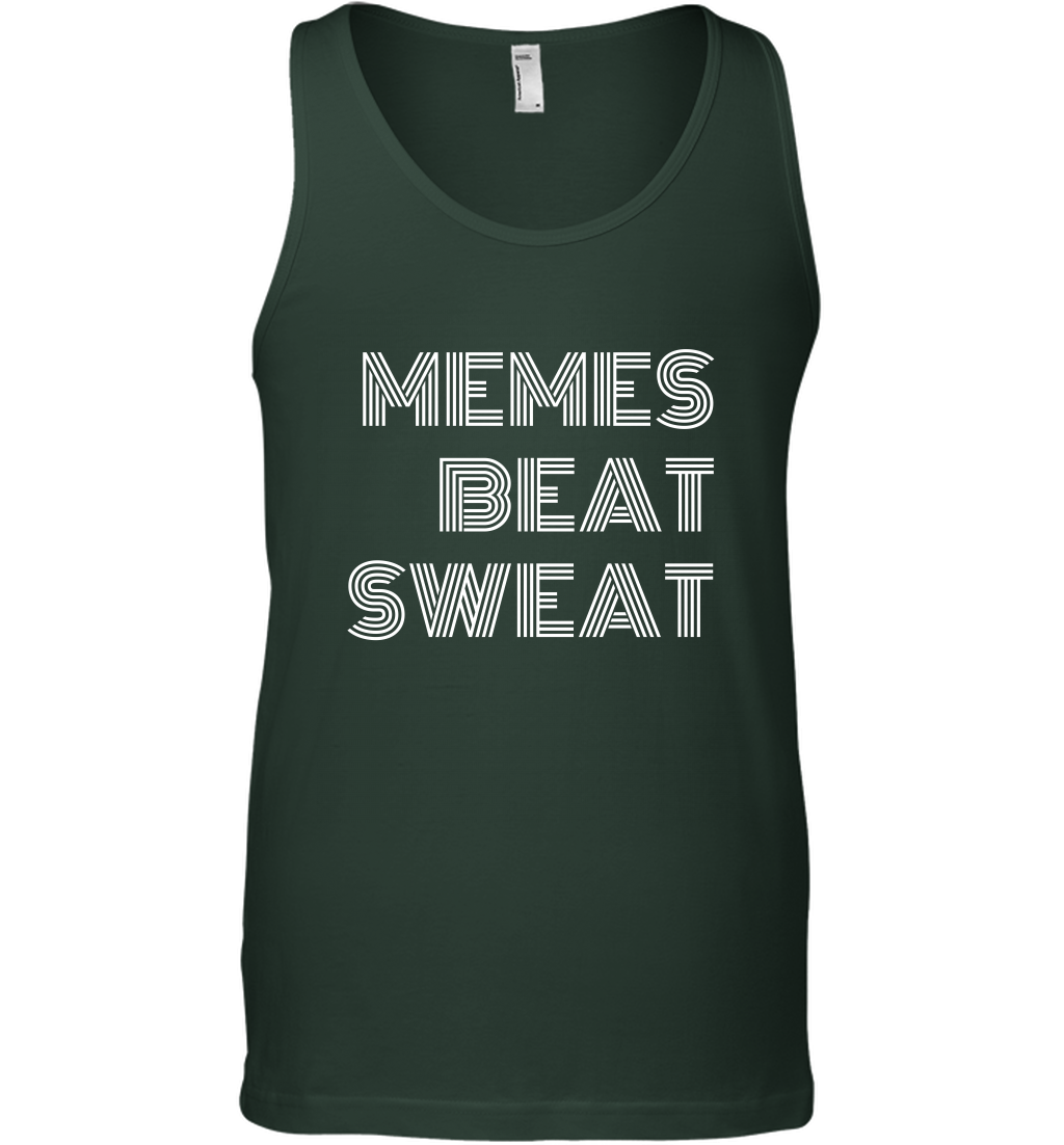 Memes Beat Sweat Shirt Tank Top Tank Top Forest Green