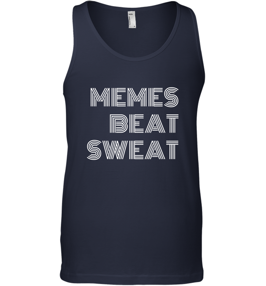 Memes Beat Sweat Shirt Tank Top Tank Top Navy