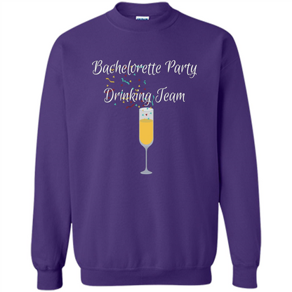 Bachelorette Party Drinking Team Bridal Wedding T-Shirt Purple