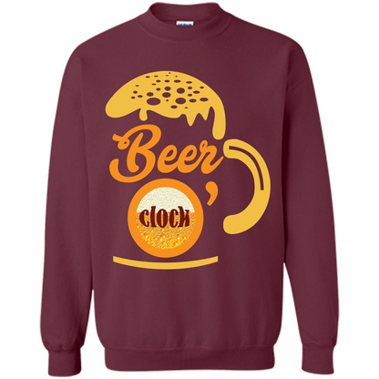Beer T-shirt Beer O’clock Maroon