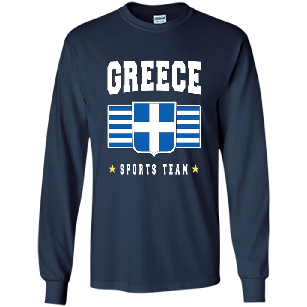 GREECE T-shirt Greek Flag T-shirt Sports Team Navy