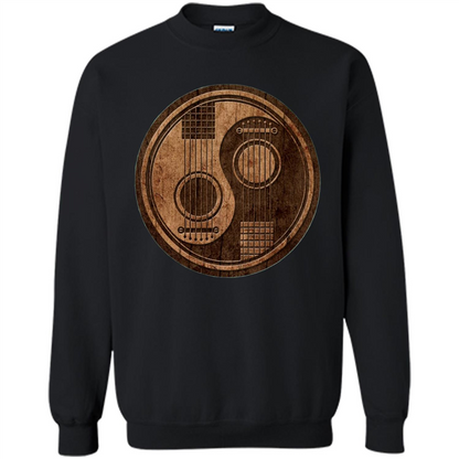 Best gift for Guitar T-shirt Guitar Ying-Yang Gift Black