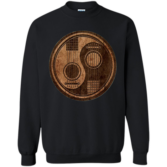 Best gift for Guitar T-shirt Guitar Ying-Yang Gift Black
