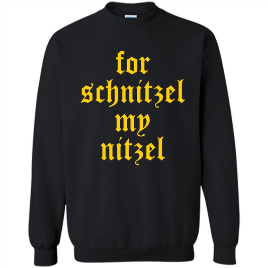 For Schnitzel My Nitzel Funny Oktoberfest T-shirt Black