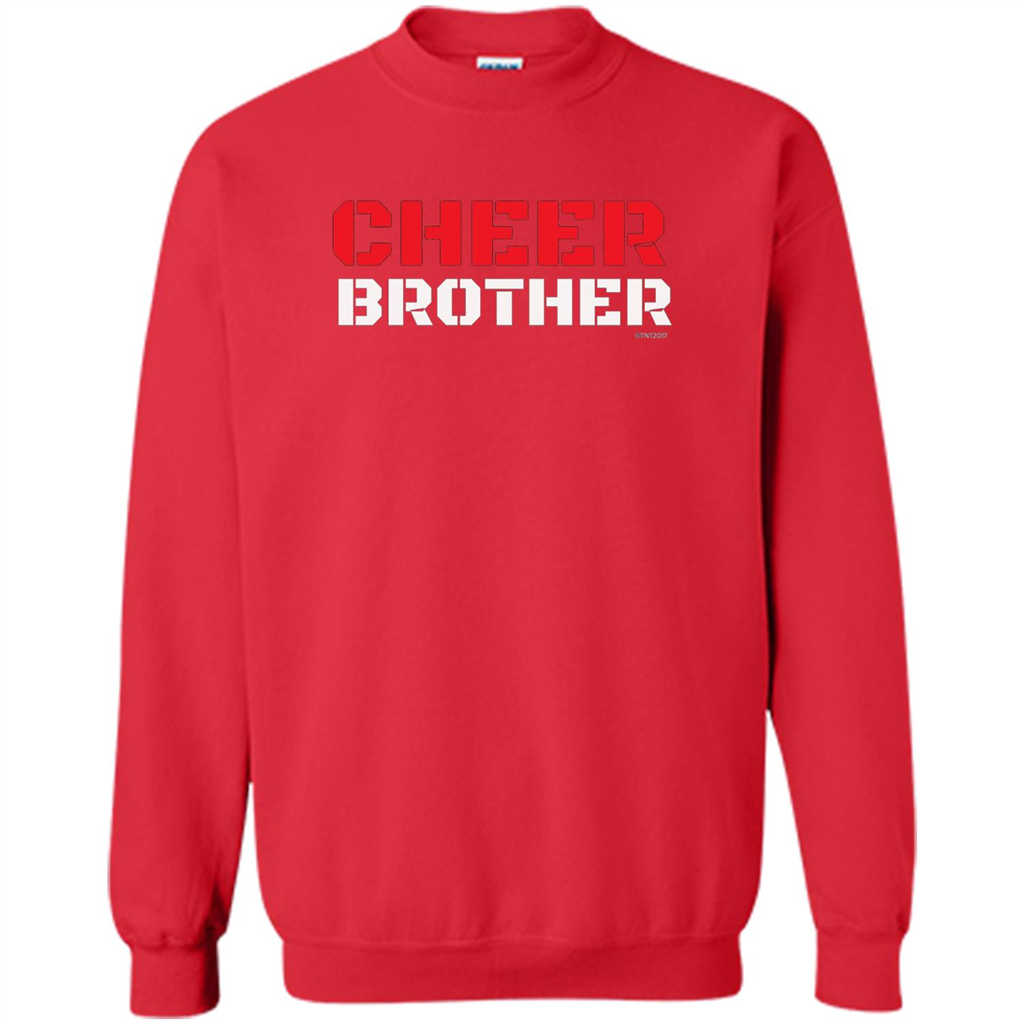 Cheer Brother T-Shirt for Brothers of Cheerleaders Red