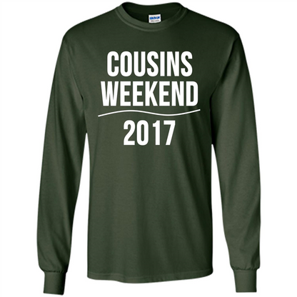 Family T-shirt Cousins Weekend 2017 Forest Green