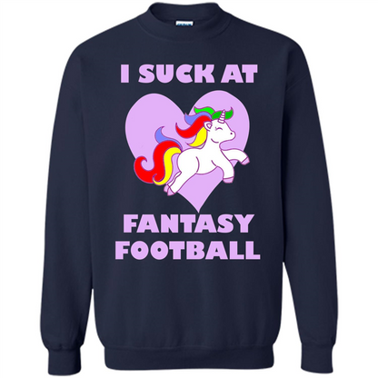 I Suck At Fantasy Football T-shirt Navy
